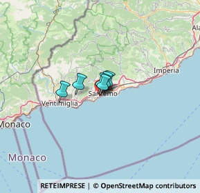 Mappa Lungomare Vittorio Emanuele II, 18038 Sanremo IM, Italia (22.64455)