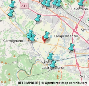 Mappa Via Vingone, 50013 Signa FI, Italia (5.8775)