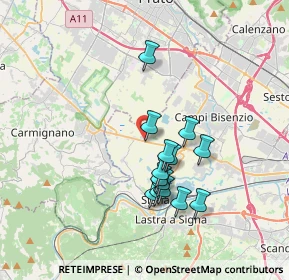 Mappa Via Vingone, 50013 Signa FI, Italia (3.13643)