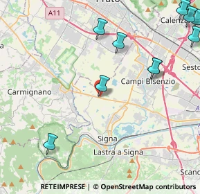 Mappa Via Vingone, 50013 Signa FI, Italia (6.55923)