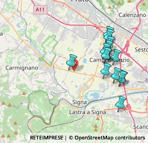 Mappa Via Vingone, 50013 Signa FI, Italia (4.015)