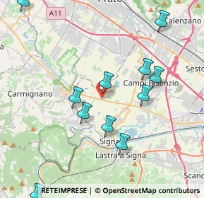 Mappa Via Vingone, 50013 Signa FI, Italia (4.50909)