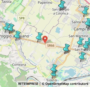 Mappa Via Vingone, 50013 Signa FI, Italia (3.2255)