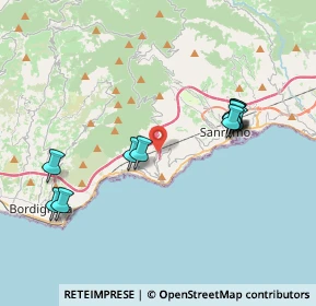 Mappa Strada dei Pagliai, 18038 Sanremo IM, Italia (3.95182)