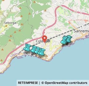 Mappa Strada dei Pagliai, 18038 Sanremo IM, Italia (1.69333)