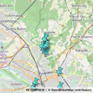 Mappa Viale Gaetano Pieraccini, 50141 Firenze FI, Italia (2.0525)