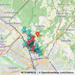 Mappa Viale Gaetano Pieraccini, 50141 Firenze FI, Italia (1.6285)