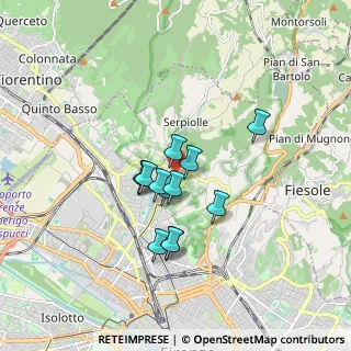 Mappa Viale Gaetano Pieraccini, 50141 Firenze FI, Italia (1.26615)