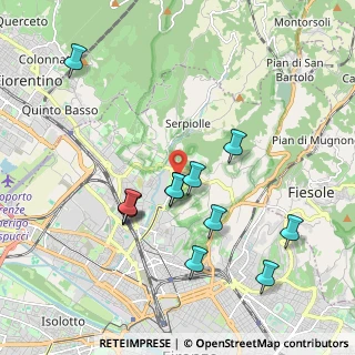 Mappa Viale Gaetano Pieraccini, 50141 Firenze FI, Italia (1.96667)