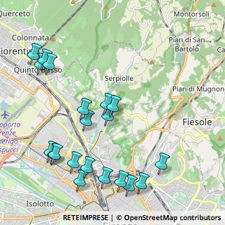 Mappa Viale Gaetano Pieraccini, 50141 Firenze FI, Italia (2.5925)