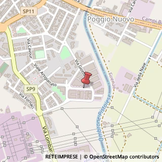 Mappa Via Michelangiolo,  15, 59016 Poggio a Caiano, Prato (Toscana)