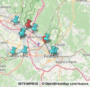 Mappa Via Enrico Bemporad, 50141 Firenze FI, Italia (7.7525)