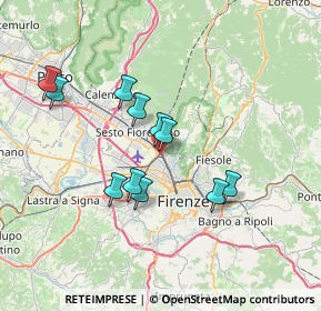 Mappa Via Enrico Bemporad, 50141 Firenze FI, Italia (6.41364)