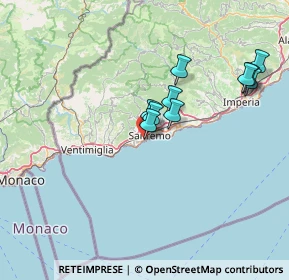 Mappa Via Privata Tivoli, 18038 Sanremo IM, Italia (16.89273)