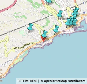 Mappa Via Privata Tivoli, 18038 Sanremo IM, Italia (1.28385)