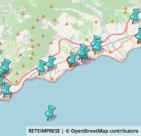 Mappa Via Barabino, 18038 Sanremo IM, Italia (5.50188)