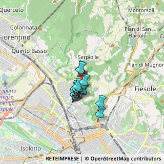 Mappa Area di parcheggio, 50139 Firenze FI, Italia (1.01313)