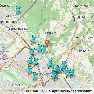 Mappa Viale Gaetano Pieraccini, 50132 Firenze FI, Italia (2.62278)