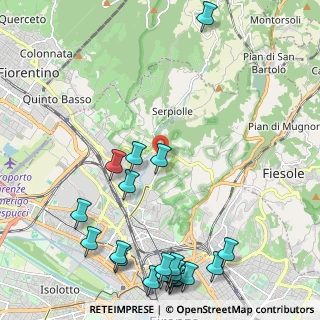 Mappa Area di parcheggio, 50139 Firenze FI, Italia (3.053)