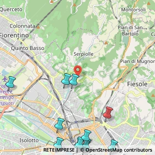 Mappa Viale Gaetano Pieraccini, 50132 Firenze FI, Italia (3.55583)