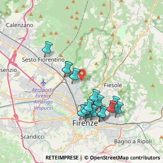 Mappa Viale Gaetano Pieraccini, 50132 Firenze FI, Italia (3.83625)