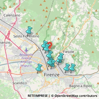 Mappa Viale Gaetano Pieraccini, 50132 Firenze FI, Italia (3.39091)