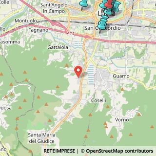 Mappa Via del Colletto, 55100 Lucca LU, Italia (3.837)