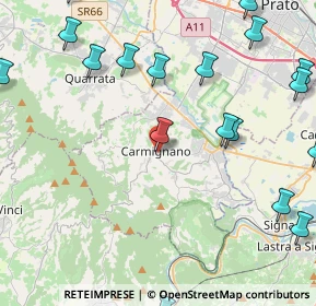 Mappa Via Francesco Redi, 59015 Carmignano PO, Italia (6.3635)