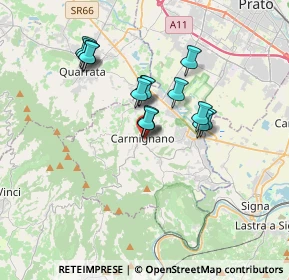 Mappa Via Francesco Redi, 59015 Carmignano PO, Italia (2.768)