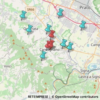 Mappa Via Lorenzo il Magnifico, 59015 Carmignano PO, Italia (3.38727)