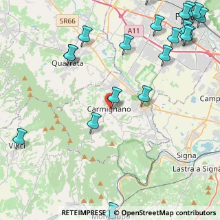 Mappa Via Lorenzo il Magnifico, 59015 Carmignano PO, Italia (6.547)