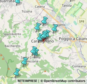 Mappa Via Francesco Redi, 59015 Carmignano PO, Italia (1.83846)