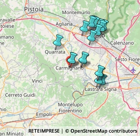Mappa Via Francesco Redi, 59015 Carmignano PO, Italia (6.78667)