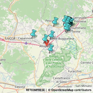 Mappa Via Guglielmo Marconi, 55011 Altopascio LU, Italia (9.026)
