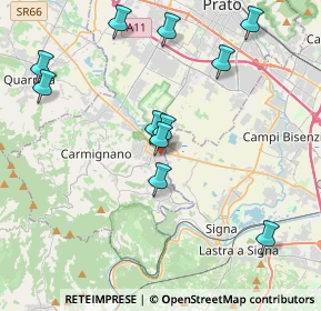 Mappa Via L. Becagli, 59016 Poggio a Caiano PO, Italia (4.30455)