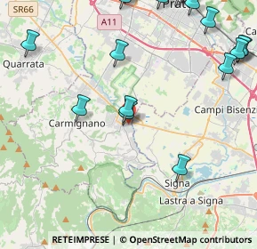 Mappa Via L. Becagli, 59016 Poggio a Caiano PO, Italia (6.346)