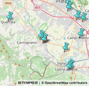 Mappa Via L. Becagli, 59016 Poggio a Caiano PO, Italia (5.58214)