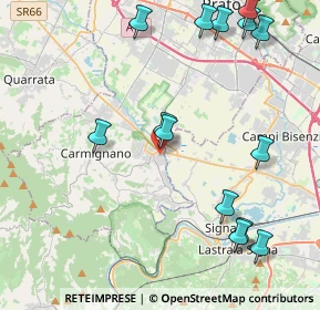 Mappa Via L. Becagli, 59016 Poggio a Caiano PO, Italia (5.20714)