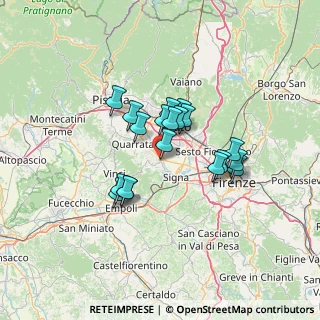 Mappa Via Alessandro Allori, 59016 Poggio a Caiano PO, Italia (10.41)