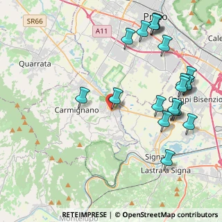 Mappa Via Alessandro Allori, 59016 Poggio a Caiano PO, Italia (5.1945)