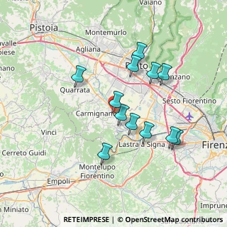 Mappa Via Alessandro Allori, 59016 Poggio a Caiano PO, Italia (6.6625)