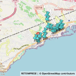 Mappa Via Hope, 18038 Sanremo IM, Italia (0.8)