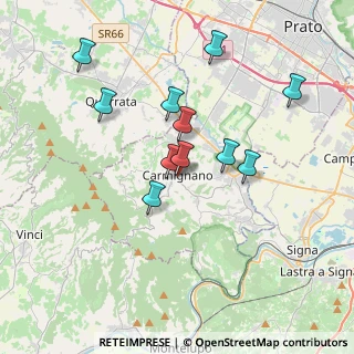 Mappa Via del Pontormo, 59015 Carmignano PO, Italia (3.37909)