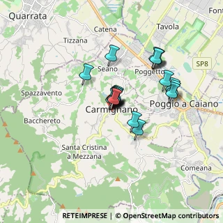 Mappa Via del Pontormo, 59015 Carmignano PO, Italia (1.255)