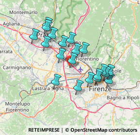 Mappa Via Senna, 50019 Sesto Fiorentino FI, Italia (6.4345)