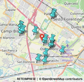 Mappa Via Senna, 50019 Sesto Fiorentino FI, Italia (1.7135)