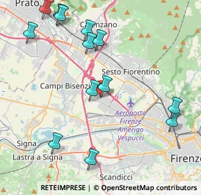 Mappa Via Senna, 50019 Sesto Fiorentino FI, Italia (4.97385)