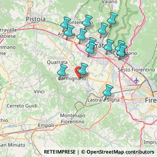 Mappa Via del Granaio, 59015 Carmignano PO, Italia (8.25733)