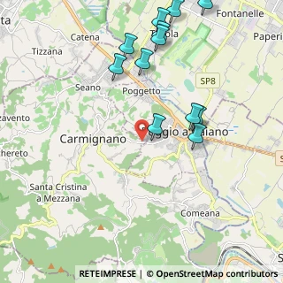 Mappa Via del Granaio, 59015 Carmignano PO, Italia (2.40417)