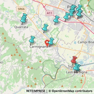 Mappa Via del Granaio, 59015 Carmignano PO, Italia (5.96563)